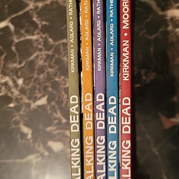 The Walking Dead Comic Book Trade Paperback Lot Volumes 1,2,3,4,5 - Picture 9 of 10